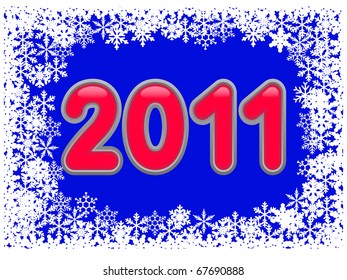 button of date of the new year