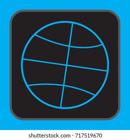  Button for design. Images of the globe.