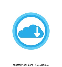 Button download Isolated, vector Icon which can easily modify or edit