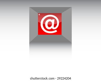 button with email symbol