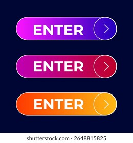 button Enter gradient set vector
Vector set gradient button