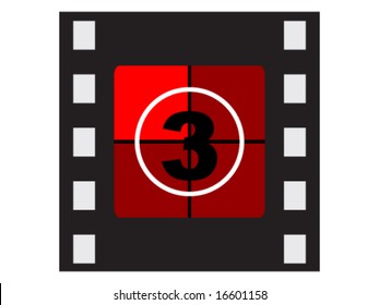 tira de película de botón