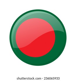 button Flag of Bangladesh