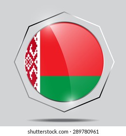 Button Flag of Belarus