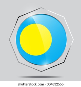Button Flag of Beluu er a Belau