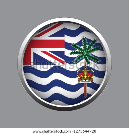 Button flag of British Indian Ocean Territory