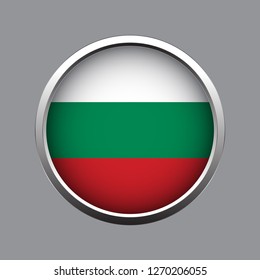 Button flag of Bulgarian