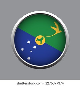 Button flag of Christmas Island