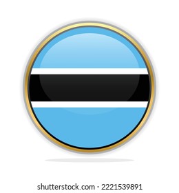 Button Flag Design Template Botswana