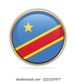 Button Flag Design Template Congo