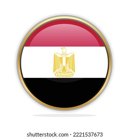 Button Flag Design Template Egypt