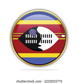 Button Flag Design Template Eswatini