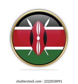 Button Flag Design Template Kenya