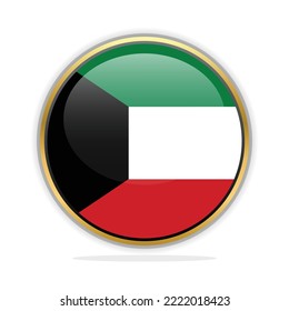 Button Flag Design Template Kuwait