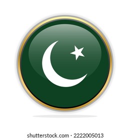 Button Flag Design Template Pakistan
