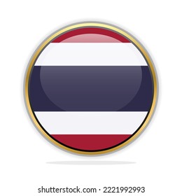 Button Flag Design Template Thailand