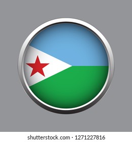 Button flag of Djibouti