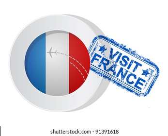 button with flag of france