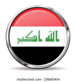 button Flag of Iraq
