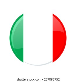 button Flag of Italy