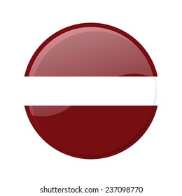 button Flag of Latvia
