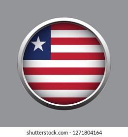 Button flag of Liberia