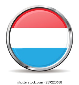 button Flag of Luxembourg