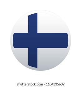 Button flag map of Finland