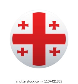 button flag map of Georgia