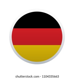 Button flag map of Germany