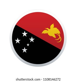 button flag map of Papua New Guinea