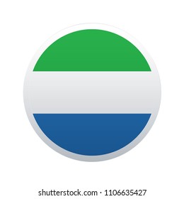 Button flag map of Sirra Leone