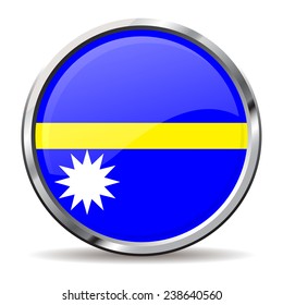 button Flag of Nauru