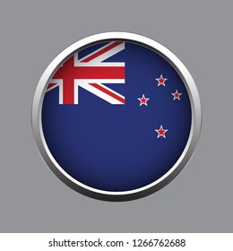 Button flag of New Zealand