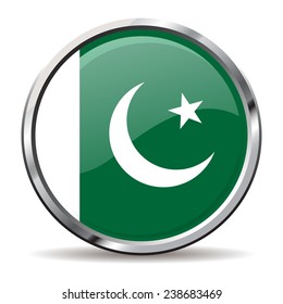 button Flag of Pakistan