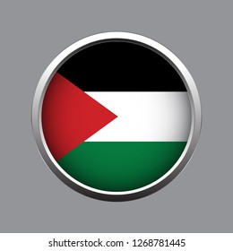 Button flag of Palestine