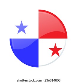 Button Flag Of Panama