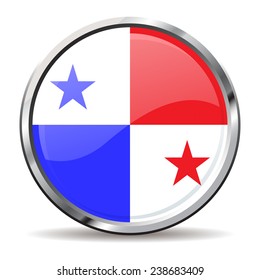 Button Flag Of Panama