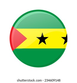 button Flag of Sao Tome and Principe