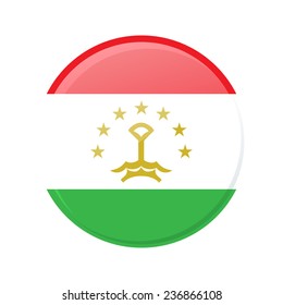 button Flag of Tajikistan