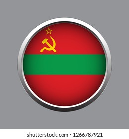 Button flag of Transnistria