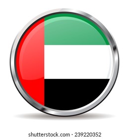 button Flag of the United Arab Emirates