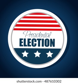 button flag usa election presidential graphic