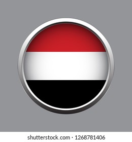 Button flag of Yemen