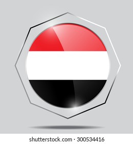 button Flag of Yemen