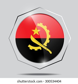 button Flags of angola