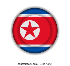 button flags north korea