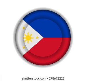 Philippines Russia Circular Flags Together White Stock Illustration ...