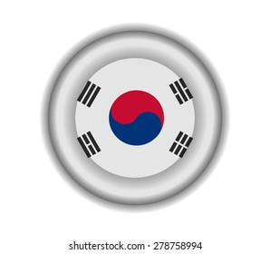 button flags south korea