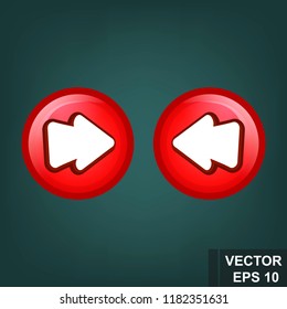 Button. Game. A cartoon. Congratulations. For your design. Vector conceptual illustration.